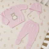 Conjunto Con Capota Adorable Bear Rose Rubor Martín Aranda