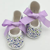 Zapatos Bebé Lazos Lavanda