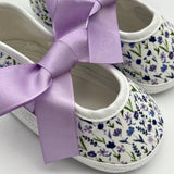 Zapatos Bebé Lazos Lavanda