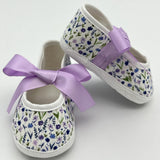 Zapatos Bebé Lazos Lavanda