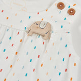 Pelele Elefantito Confetti Blanco Boboli