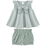Conjunto Bebé Listrado Verde 1846