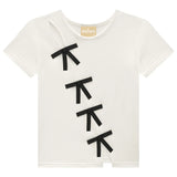 Blusa Menina Laço Branco 1873