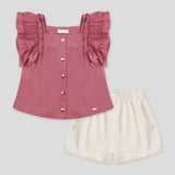 Conjunto 2 Piezas Boleros En Lino Uva