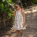 Vestido Palmeras Pastel