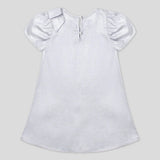 Vestido Fantasía Plata Con Moño