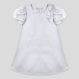 Vestido Fantasía Plata Con Moño