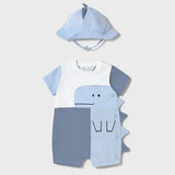 Conjunto 2 Piezas Pelele  Con Gorro Baby Dino Bluey Mayoral 1617