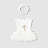 Body Tutu Con Diadema Blanco Baby Mayoral 1756