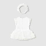 Body Tutu Con Diadema Blanco Baby Mayoral 1756