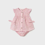Vestido Con Cubre Pañal Rosa Baby Mayoral 1851