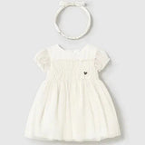 Vestido Marfil Con Lazo Bebé Mayoral 1902