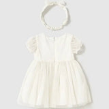Vestido Marfil Con Lazo Bebé Mayoral 1902