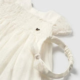 Vestido Marfil Con Lazo Bebé Mayoral 1902