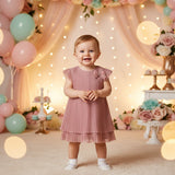 Vestido Tul Plisado Rose Bebé Mayoral 1907