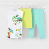 Conjunto 3 Piezas Animales De La Selva Agua Mayoral 3712