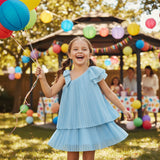 Vestido Plisado Blue Shine Mayoral 3912