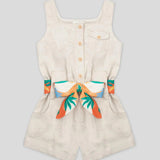 Enterizo En Lino Safari Con Cinturón