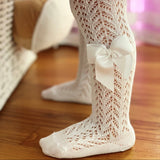 Leotardos Calados Con Lazo Lateral Cava