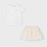 Conjunto 2 Piezas Tutú Lazos Plumeti Mayoral