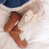 Leotardos Calados Con Lazo Lateral Cava