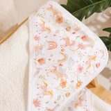 Toalla Capucha Estampada Jardín Mágico