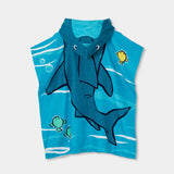 Toalla Playera Con Capucha Shark Attack Boboli