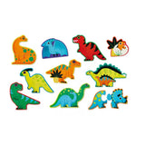 Rompecabezas Dinosaurios 10 Pares X 2 Fichas