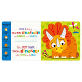 Libro Sensorial De Texturas "Nunca Toques Un Dinosaurio"