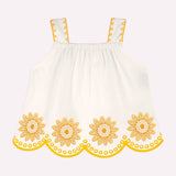 Blusa Menina Cropped Girassol 474