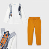 Conjunto 2 Piezas Mochila Mostaza Mayoral