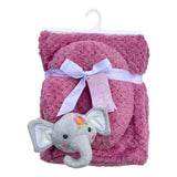 Set Cobija + Almohada Baby "ELEFANTE" Rosa