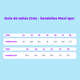 Sandalia Maui Maquillaje Igor S10313