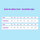 Sandalia Tobby Unicornio Glitter S10341 Igor