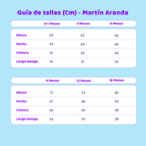 Conjunto Con Gorro Celeste Martín Aranda