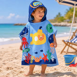 Toalla Playera Con Aventura Marina Azul Mayoral 9114
