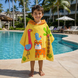Toalla Playera Con Capucha Selva Pop Mostaza Mayoral 9113
