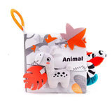 Libro De Tela Animal Con Colas De Texturas Para Bebés