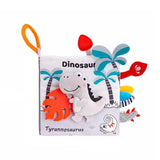 Libro De Tela Dino Con Colas De Texturas Para Bebés