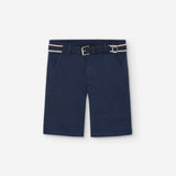 Bermuda Twill Marino con Cinturón Losan