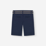 Bermuda Twill Marino con Cinturón Losan