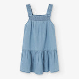 Vestido Denim Nido De Abeja Losan