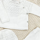 Conjunto Con Botones Y Capota  Blanco Martín Aranda