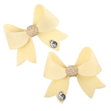 Hair Clip Candy Bow Amarillo Pastel
