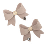 Hair Clip Candy Bow Gris
