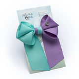 Hair Clip Dream Bow Morado/Aguamarina