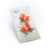 Hair Clip Butterfly Naranja