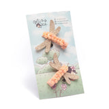 Hair Clip Libelula Salmon