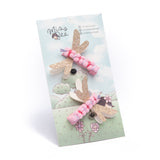 Hair Clip Libelula Rosa
