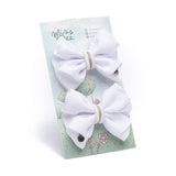 Hair Clip Whisper Bow Blanco